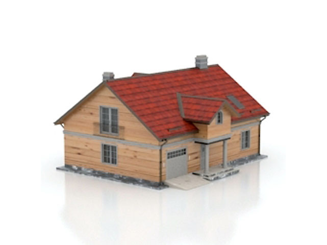 Free Cottage N665 3D model For Architecture 3Ds Max Model Download